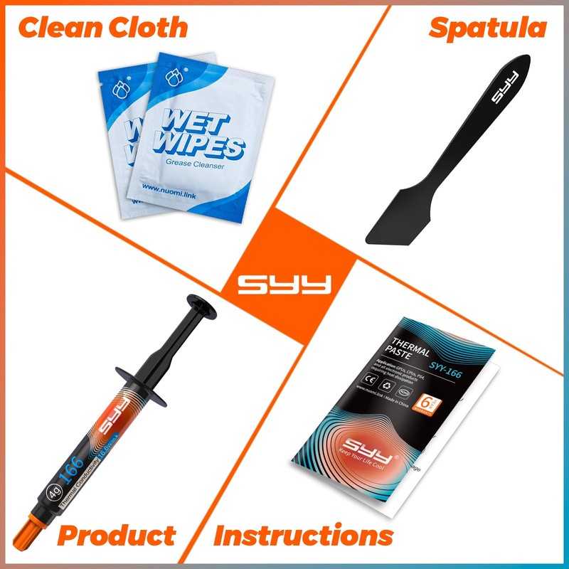 SYY Thermal Paste CPU with Toolkit, CPU Paste Thermal Compound