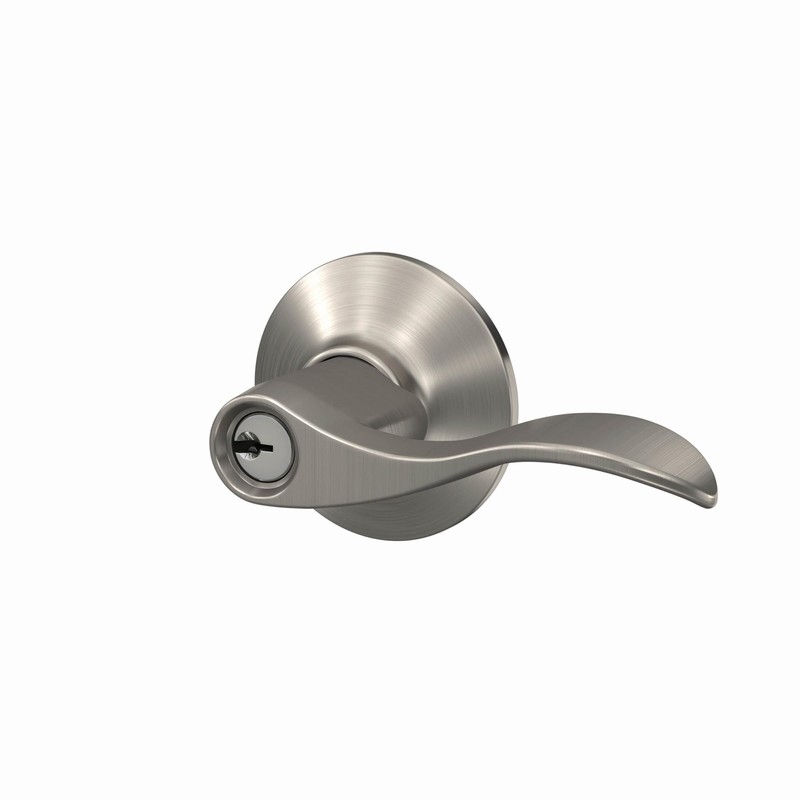 Schlage F51A ACC 619 Accent Door Lever, Keyed Entry Lock,