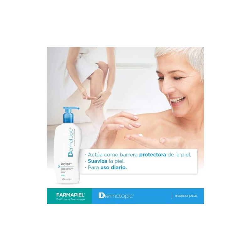 Dermatopic Crema Humectante Facial Corporal 500 Pack Piel Seca Hidratación