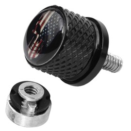 GUAIMI Fender Seat Bolt Screw Nut Kit 1/4"-20 Thread Compatible with Harley Sportster Touring Electra Glide Street Glide 1996-2020 -American Skeleton-Black