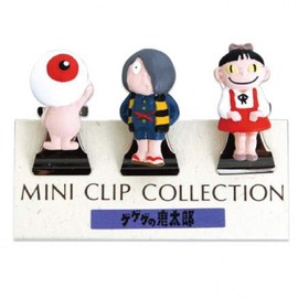 GeGeGe no Kitaro Mini Clip Set, Eyedama Father (Meyedama Oyaji, Kitaro, Cat Musume)