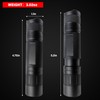 XINFEIBEI Green Light Flashlight, Zoomable Single Mode Green LED Flashlights