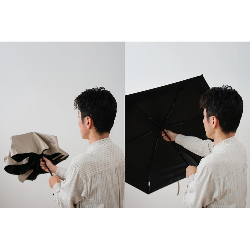 Komiya Shoten Folding Umbrella, For Both Rain and Shine, Men's,