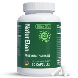 Probiotics for Women & Men - 120 Billion CFU, 17 Powerful Strains for Gut Health, Immunity & Fast Bloating Relief, Third - Party Tested, Non-GMO & Vegan Probiotics Formula for Digestive Health, 60 CT