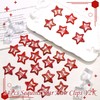 NAISKA 24Pcs Red Sequins Star Hair Clips Y2K Star Snap
