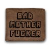 Bad Mother F Ker Wallet Pulp Fiction, Embroidered Tan Synthetic