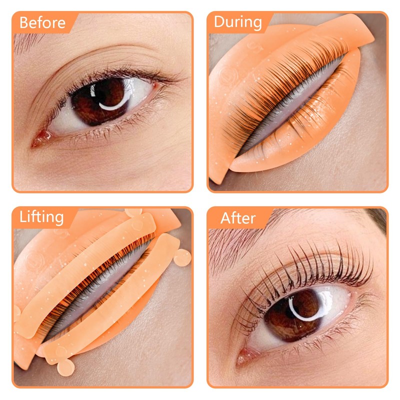 PERMANIA Lash Lift Ribbon, 5Pcs Silicone Eyelash Rods Ribbon Soft