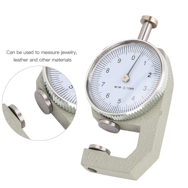 Thickness gauge, strong and durable, precise small round dial with
