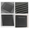 Square Ventilation Grille, Black Metal Square Ventilation Grille Stainless Steel