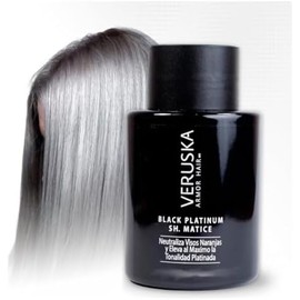 Shampoo Matizadora Black Platinum Verusk by Gaero Shop  300 Ml  Platinado, Matizador de Canas Matizador para Cabellos Rubios  Platina y Proporciona