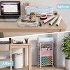 VENNQD Organizer and Storage Stand Compatible with Cricut Machines,Rolling Storage