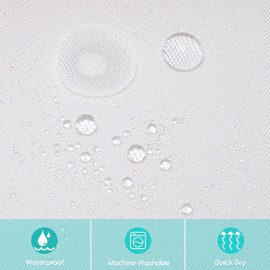 Myratts Fabric Shower Curtain, Polyester Waterproof Quick-Drying Weighted Hem Shower Curtains Set for Bathroom (Snowflake, 72"*72")…