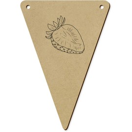 Azeeda 5 x 140mm 'Geschnittene Erdbeere' Wimpelkette/Girlande (BN00090142)