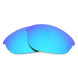 Revant Replacement Lenses for Oakley Half Jacket (Low Bridge Fit) sunglasses, UV Protection, Anti-Scratch and Impact Resistant, Non-Polarized Ice Blue Mirrored