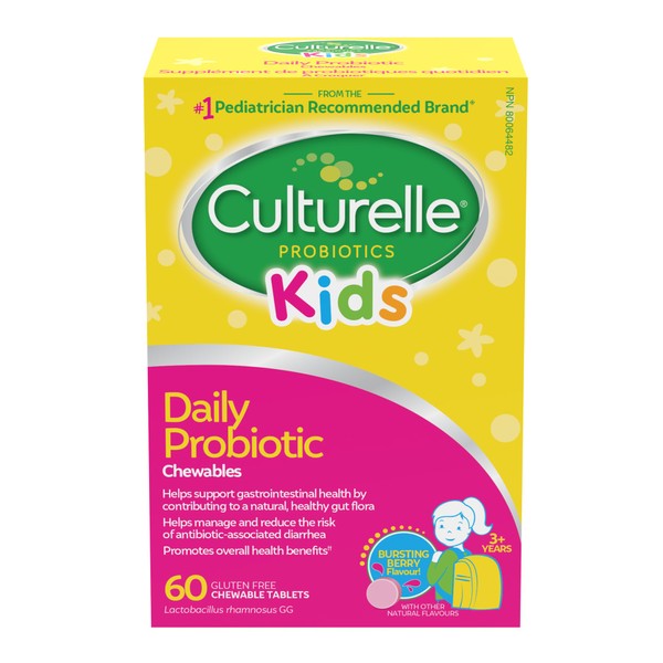Culturelle Kids Daily Probiotic Chewable for Kids, With 100% Naturally