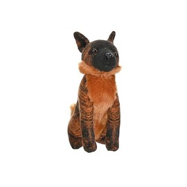Wild Republic Rescue Dog, Malinois, Stuffed Animal, with Sound, 5.5 inches, Gift for Kids, Plush Toy, Fill is Spun Recycled Water Bottles