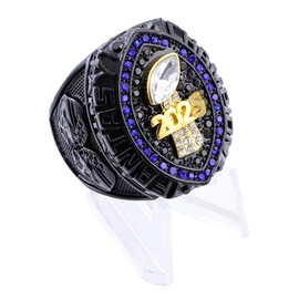 guancrown 2025 Fantasy Football Championship Ring Award Prize Trophy Sports Winner FFL Champion Ring (ring with stand, size 14)