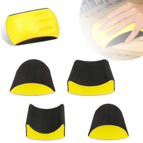 MOGRQAP 5 pieces 6 inch manual sanding block, hand sander