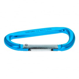 ASR Outdoor 6-Pack Extra Small Aluminum Carabiner Non-Locking Spring Clip Keychain, Blue 1 inch