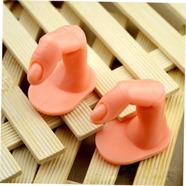 Baluue Manicure Training Tool Fake Fingers Nail Art Practice Model Glue Nails