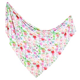 ADDISON BELLE – Swaddle Blanket – Bamboo Soft Baby Blanket for Baby Girl – Stretchy Newborn Baby Wrap – Nursery Receiving Blanket – Baby Girl – 47” x 47” (Watercolor Floral)