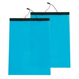 Filmbase Smart Film PDLC Switchable Smart Film Adhesive Smart Glass Film for Meeting Room Office Home etc. A4 Size (Blue)