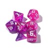 DND Dice Set Iridescent Glitter Polyhedral Dice 7-Die Two-Tone Dice