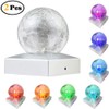 SUNNYPARK Solar Fence Post Cap Light, 4x4, Color Changing, Waterproof,