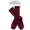 DOOVID - Calcetines de algodón con volantes para mujer, calcetines
