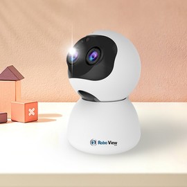 Global Eye Net Roboview 4 Home CCTV - Dual Lens, Optical Zoom, 3MP IP Camera & Pet Cam Roboview 4