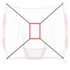 AOLIGEIJS Baseball Net Adjustable Strike Zone Target… (Strike Zone, Red)