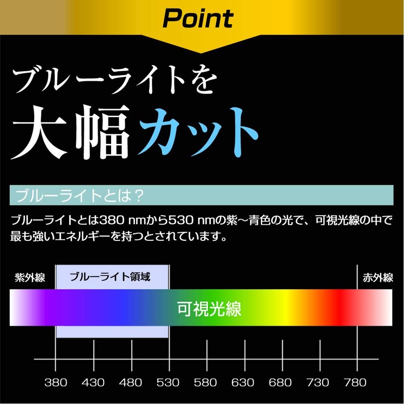 メディアカバーマーケット イクリプス AVN-R8W [7型]機種で使える【ブルーライトカット 反射防止 指紋防止 気泡レス 抗菌 液晶保護フィルム】 互換品