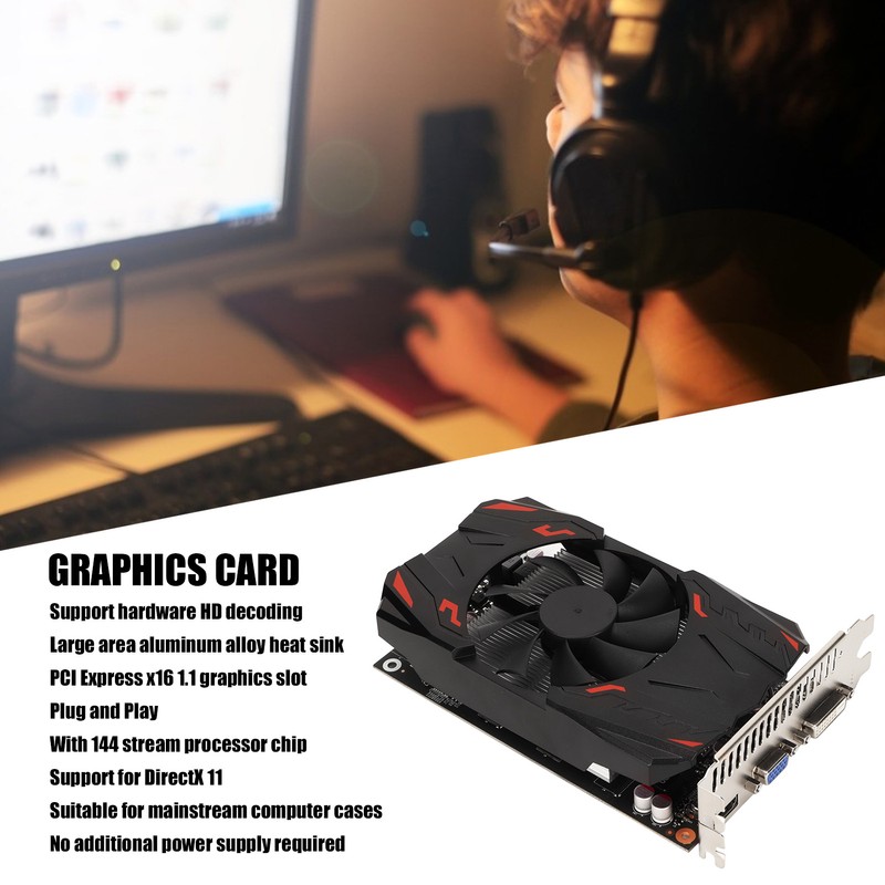 GTS450 Gaming Graphics Card 2GB GDDR5 Memory 625 MHz VGA