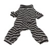 Dog Striped Pajamas Classic Black White Stripe Lightweight Full Coverage