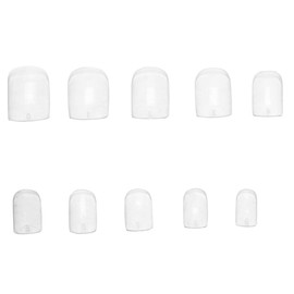 FRCOLOR 1set Transparent Fake Nail Tips Patches Nail Art Stickers Decals for Women Easy Application for Parties Holidays Create Unique Designs Styles