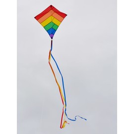 In the Breeze Rainbow Overlay Diamond Kite, 30-Inch
