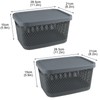 Yomjarl 2 Pack Of Potato and Onion Storage Bin,Stackable Plastic