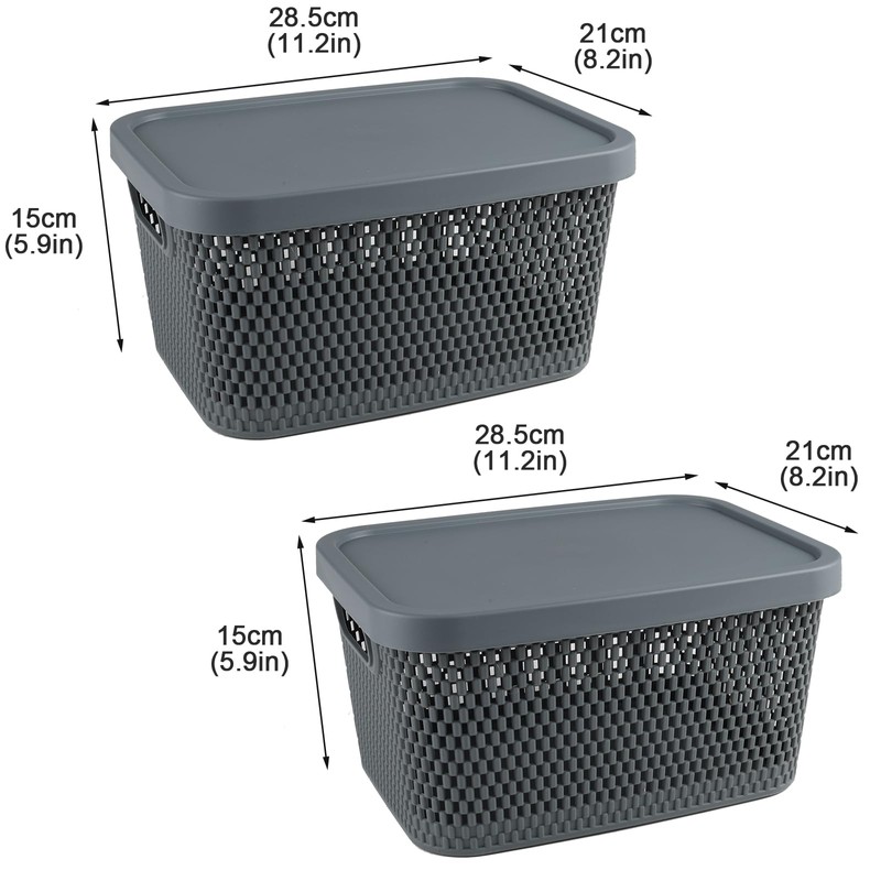 Yomjarl 2 Pack Of Potato and Onion Storage Bin,Stackable Plastic