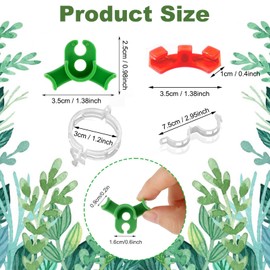 SAMSYOKI Pack of 120 Plant Benders Plant Training Bending Clips 90 Degree Low Stress Training Clips Plant Trainer Lst Clips Plant Clips for Bending Plant Stems and Changing the Growth Direction