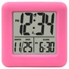 Equity 70910 Digital Pink Silicone Cube Alarm Clock with On-Demand
