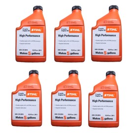 STIHL 0781 319 8010 12.8 Ounce High Performance 2 Cycle Engine Oil, 6 Pack