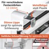 Pleated Blind Klemmfix White Blackout 85 x 220 cm Blackout