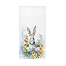 SUABO Easter Oil Hand Towels Home Decor Ultra Soft Face Bath Towels for Bathroom 30"x15"