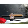 Tomahawk Chop Maroon WiperTags attach to rear vehicle wiper blades