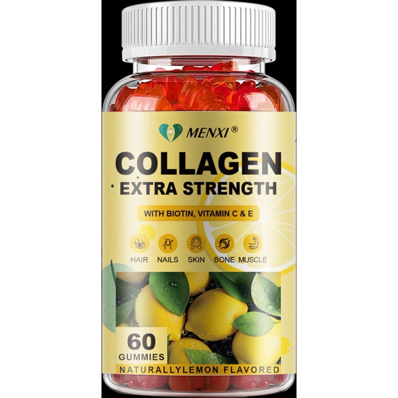 Hydrolyzed Collagen Gummies With Biotin,Vitamin C& E - For Skin