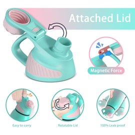 Fjbottle Stainless Steel Water Bottle 600ml/800ml/1L/1.5L with Magnetic Lid, BPA Free Insulated Water Bottle, Sports Metal Water Bottle Hot&Cold Drinks Vacuum Flask Leak-Proof for Gym, Work, Travel