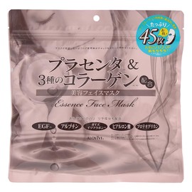 ALOVIVI Beauty Face Masks Combining Placenta and 3 Types of Collagen, 45 Sheets