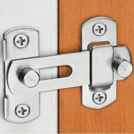 Heavy-Duty Stainless Steel Plate Hook Door Latch Lock Bathroom Latch 5ea