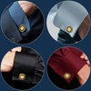 AMITER 18K Gold Plated Initial Cufflinks, Mens Cuff Links for
