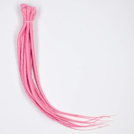 DreadLab - Synthetic Dreadlocks Backcombed Extensions 10 Pack Single Ended (Pink)